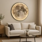 Havenholt Textured Moon Lamp with Warm Glow