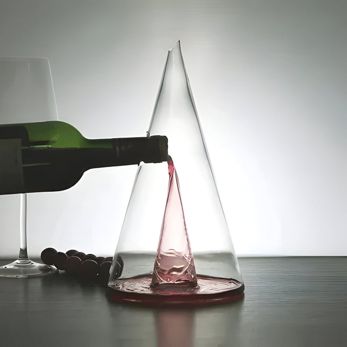 Double Pyramid Waterfall Decanter