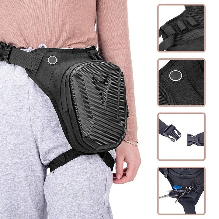 Waterproof Motorcycle Thigh Bag with Adjustable Straps