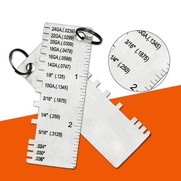 Havenholt Stainless Steel Sheet Metal Thickness Gauge, Pack of 2