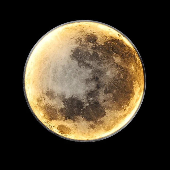 Havenholt Textured Moon Lamp with Warm Glow