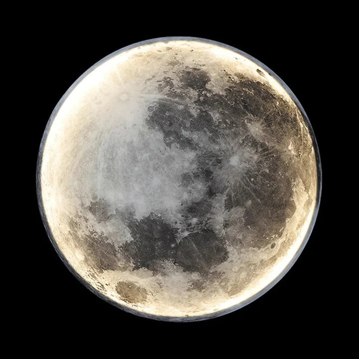Havenholt Textured Moon Lamp with Warm Glow