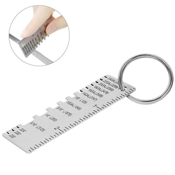 Havenholt Stainless Steel Sheet Metal Thickness Gauge, Pack of 2