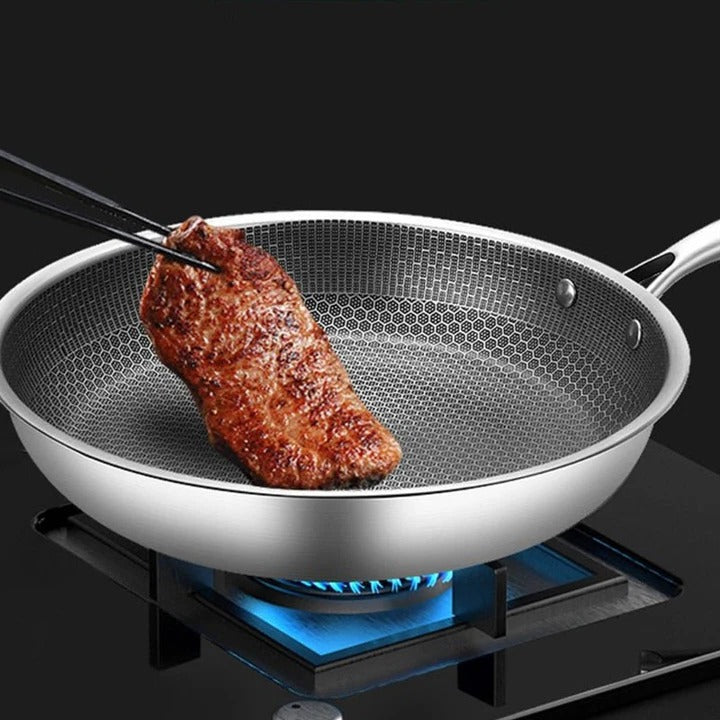 Non-Stick Stainless Steel Frying Pan