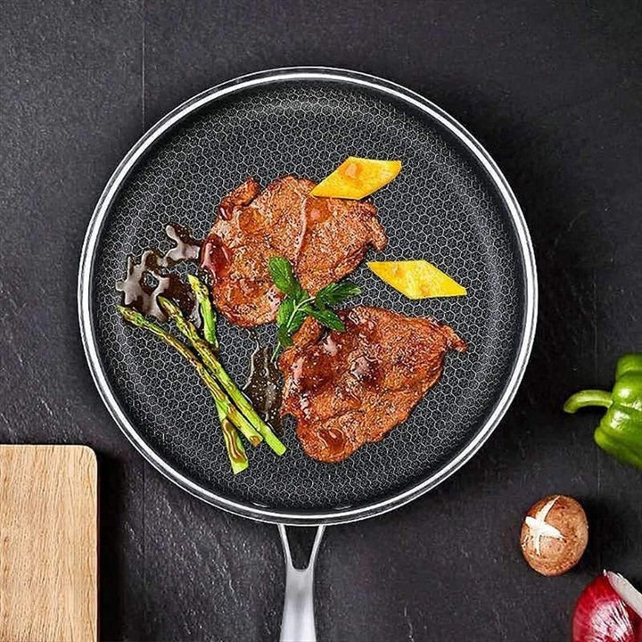 Non-Stick Stainless Steel Frying Pan