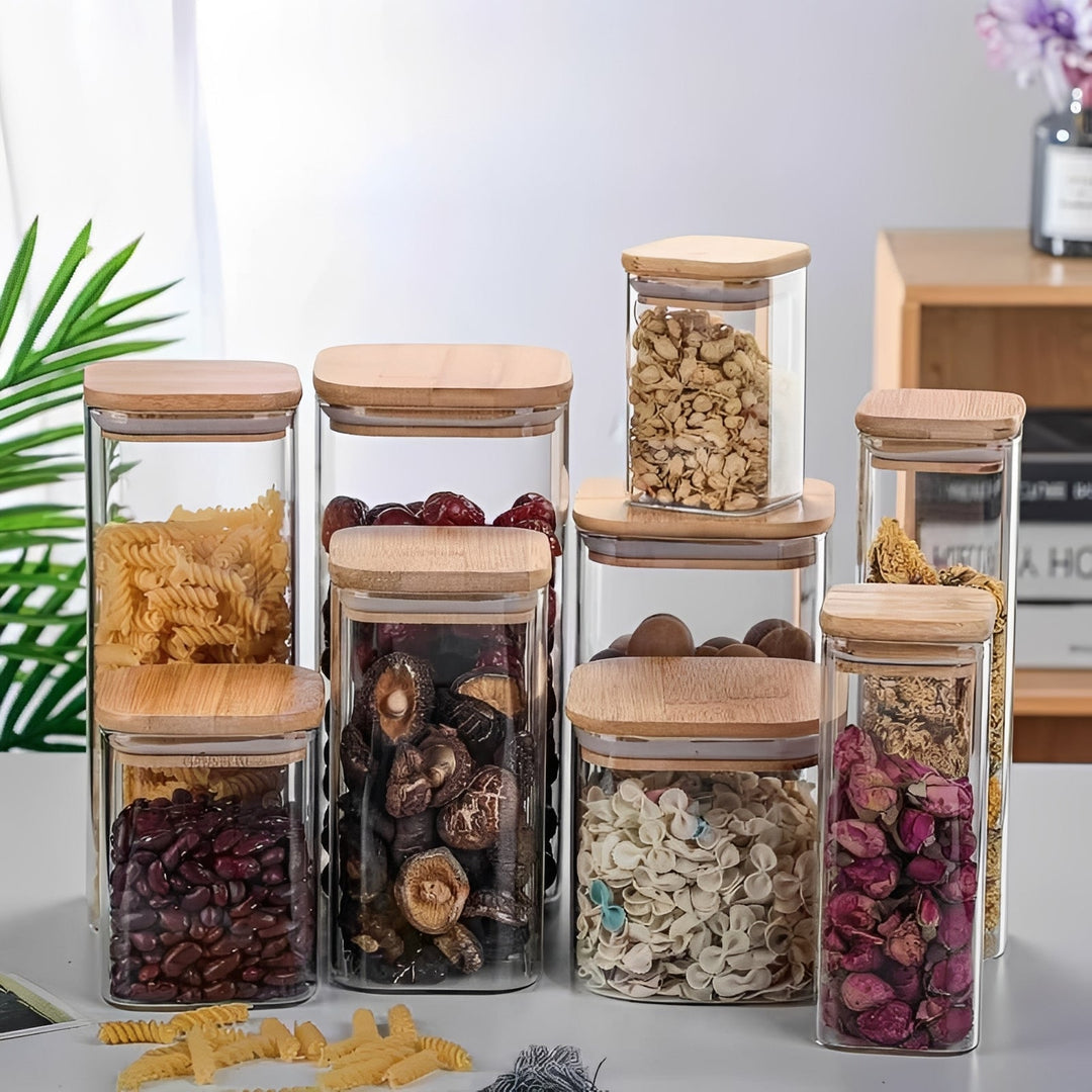 Havenholt Glass Storage Jar with Bamboo Lid