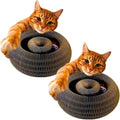 Havenholt Cardboard Cat Scratching Board with Ball, 2 Pack