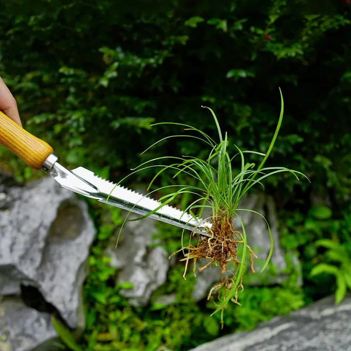 5-in-1 Stainless Steel Weed Puller Tool