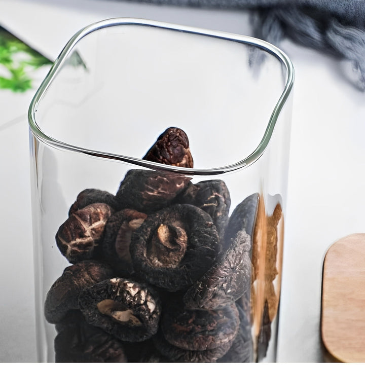 Havenholt Glass Storage Jar with Bamboo Lid