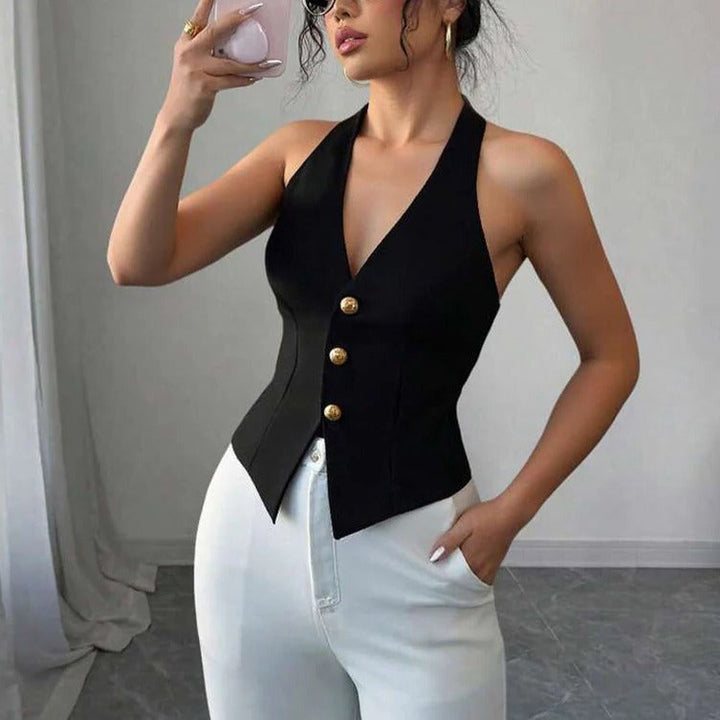 Havenholt Tailored Sleeveless Waistcoat with Structured Fit