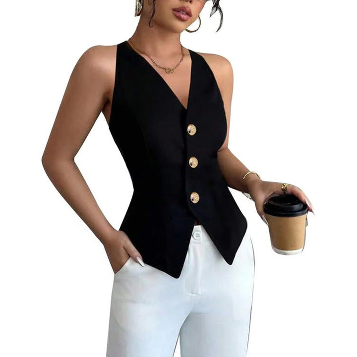 Havenholt Tailored Sleeveless Waistcoat with Structured Fit