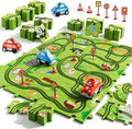 Havenholt Wooden Road Puzzle with Toy Cars and Traffic Signs