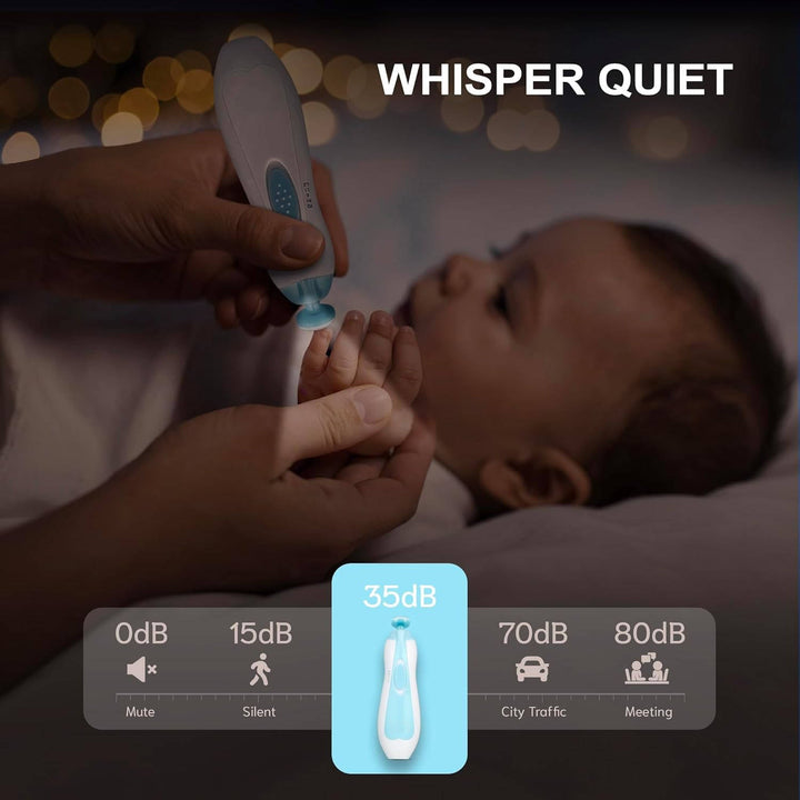 Havenholt 21-in-1 Electric Baby Nail Trimmer with LED Light