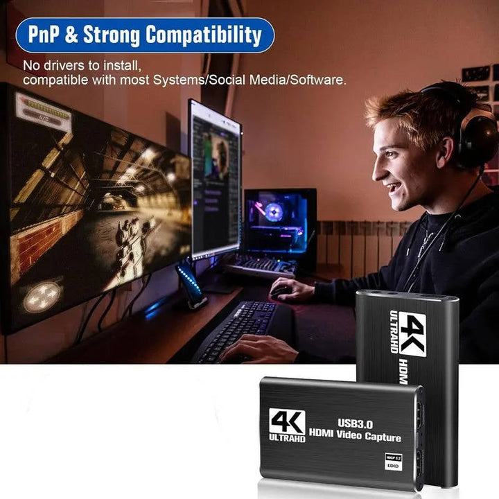 Havenholt 4K HDMI to USB 3.0 Video Capture Card, 1080p 60fps