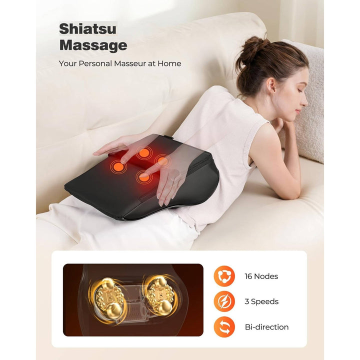 Havenholt Shiatsu Neck and Back Massage Pillow with Heat