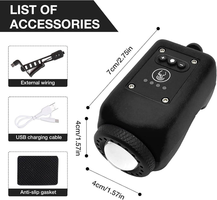 Havenholt IPX5 Waterproof Bike Horn with Floodlight
