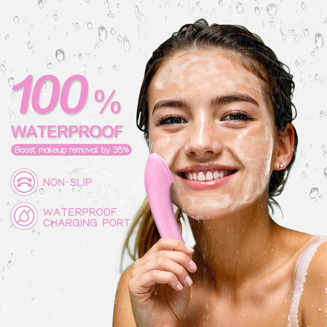 Havenholt Silicone Facial Cleansing Brush with Heat Massage