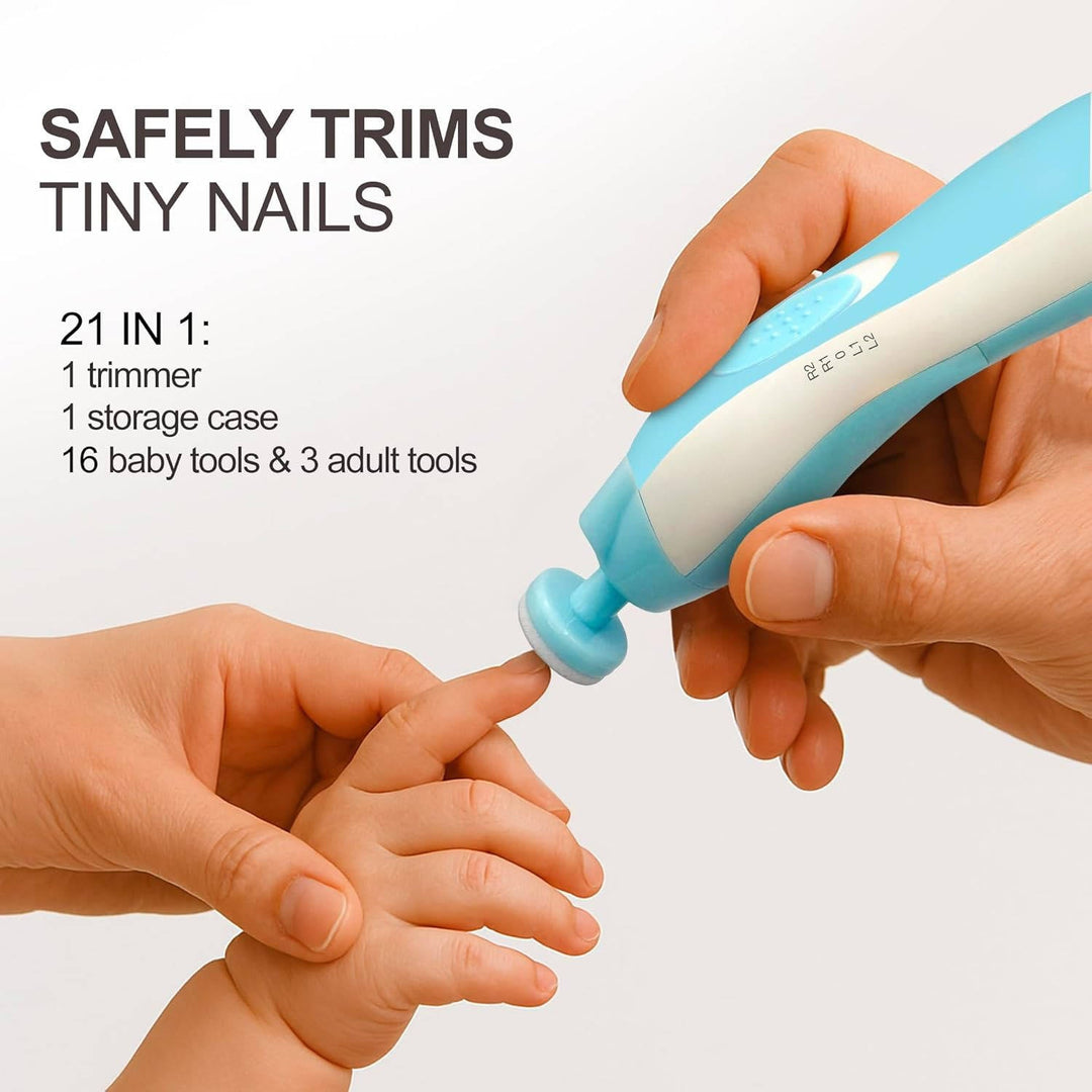 Havenholt 21-in-1 Electric Baby Nail Trimmer with LED Light