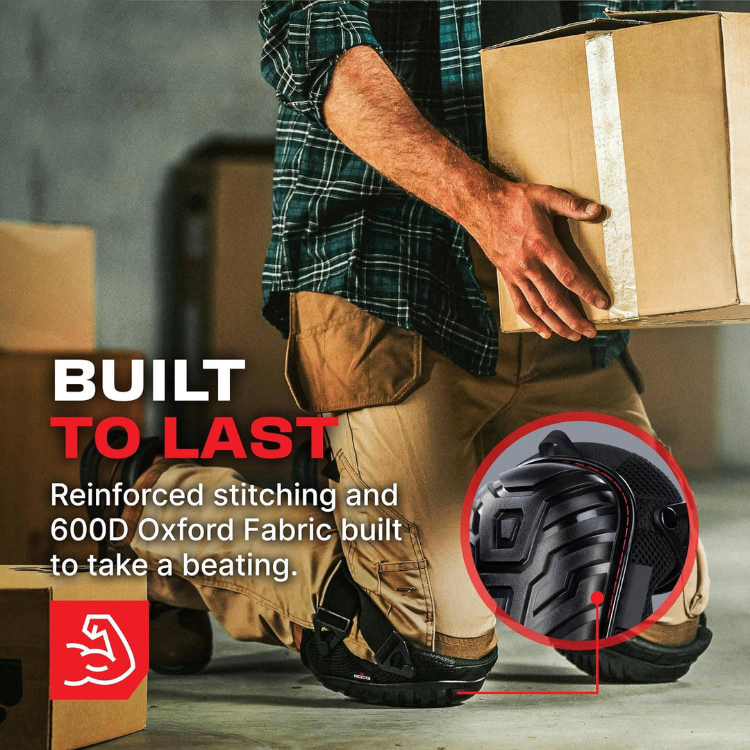 Havenholt Heavy-Duty Gel Knee Pads with Adjustable Straps