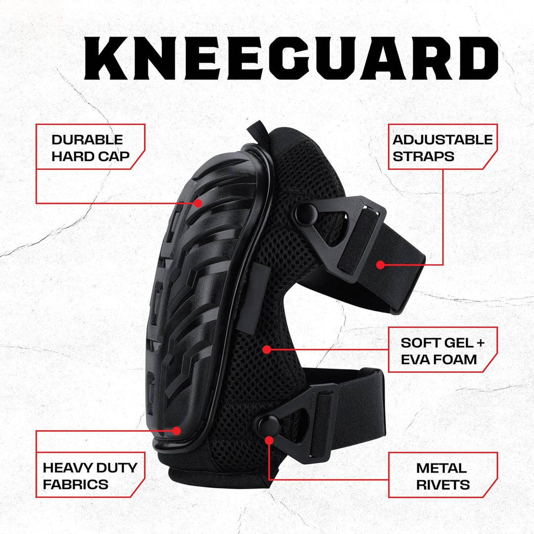 Havenholt Heavy-Duty Gel Knee Pads with Adjustable Straps