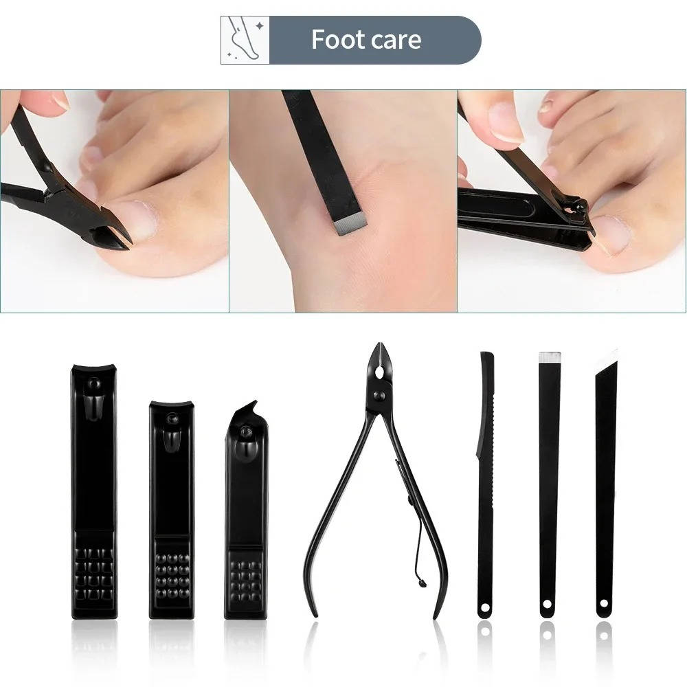 Havenholt 24-Piece Stainless Steel Manicure Set with Wallet