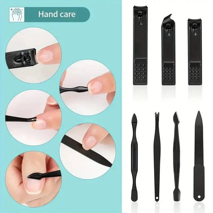 Havenholt 24-Piece Stainless Steel Manicure Set with Wallet