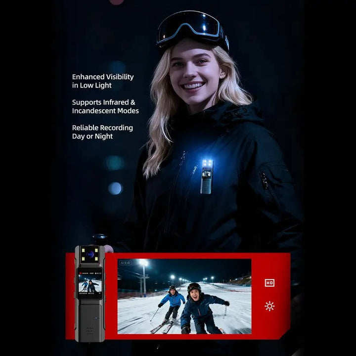 Havenholt 1080p Wearable Body Camera with 180° Rotating Lens