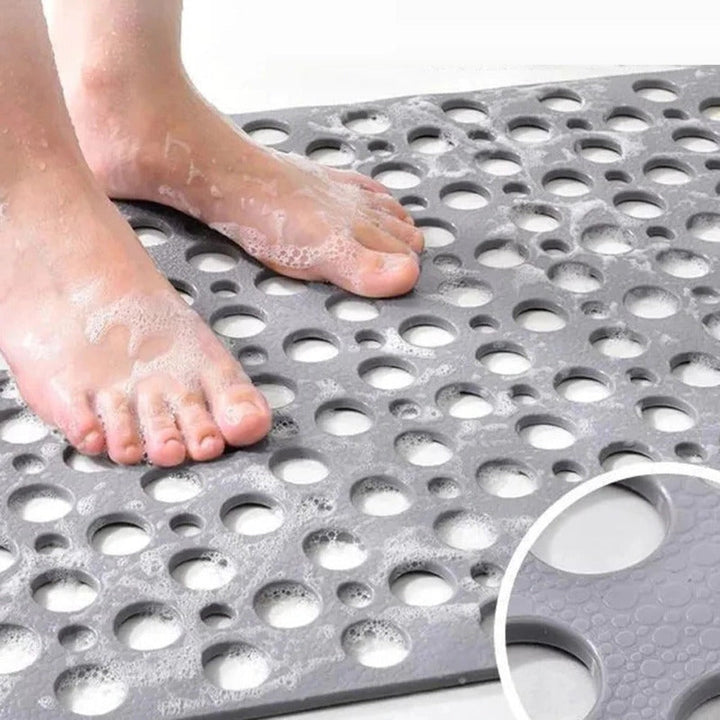 Non Slip Shower Mat with Textured Surface and Antibacterial Finish