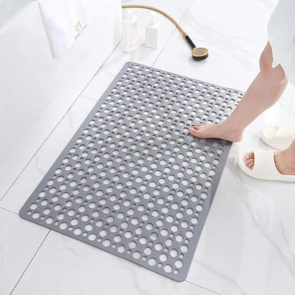 Non Slip Shower Mat with Textured Surface and Antibacterial Finish