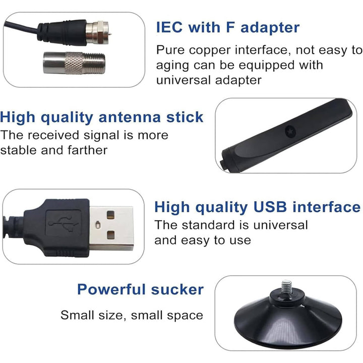Havenholt Indoor Digital TV Aerial with Signal Amplifier