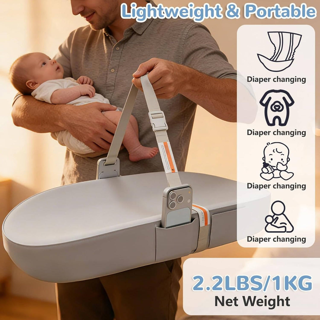 Havenholt Wipeable Baby Changing Mat with Phone Holder