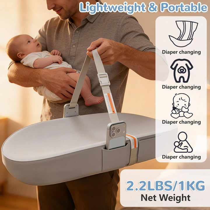 Havenholt Wipeable Baby Changing Mat with Phone Holder