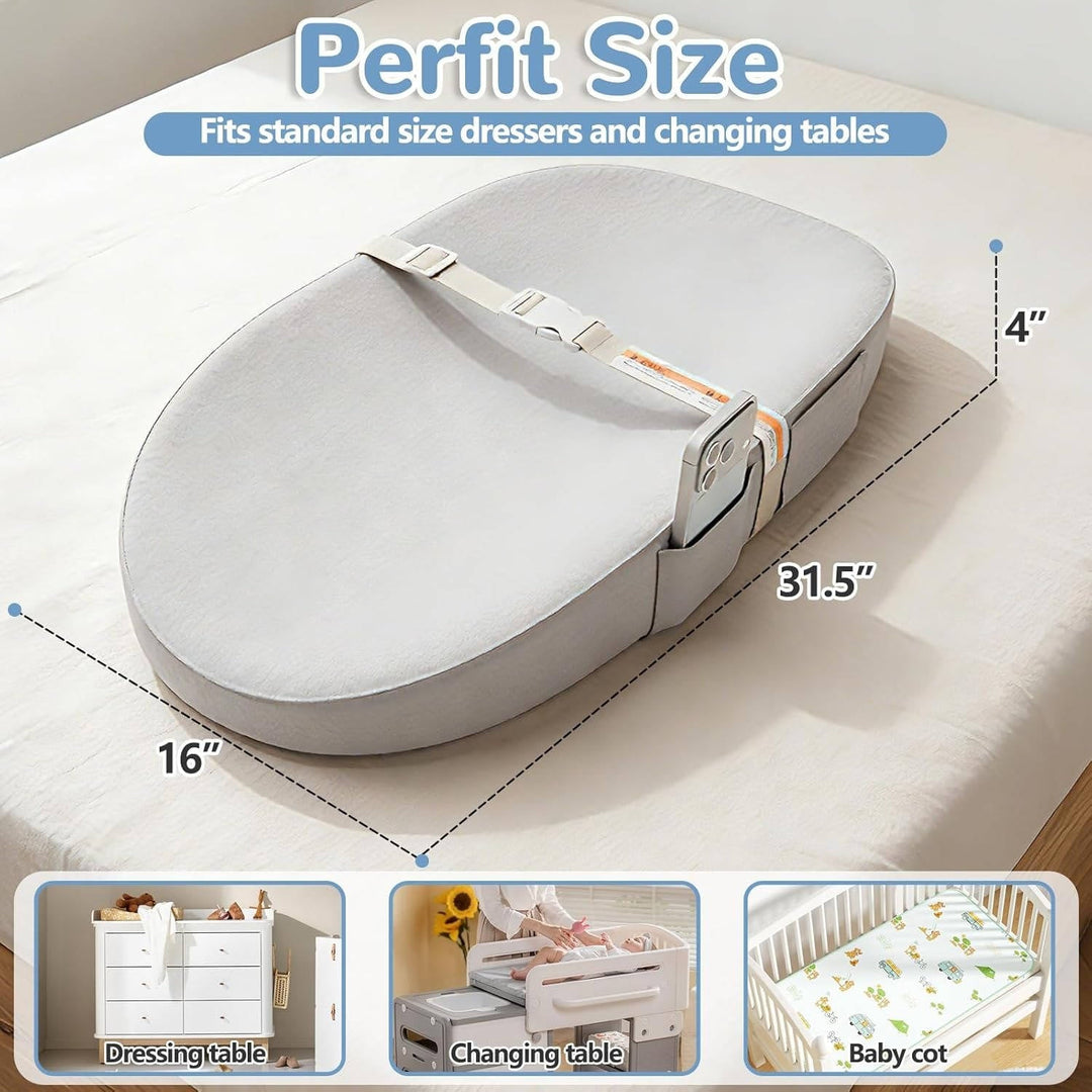 Havenholt Wipeable Baby Changing Mat with Phone Holder