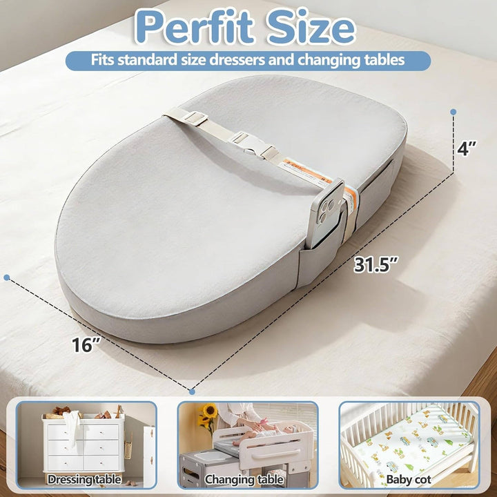 Havenholt Wipeable Baby Changing Mat with Phone Holder
