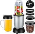 Small Bullet Blender 11 Piece Set, Compact Single Serve Blender for Shakes and Smoothies, Black