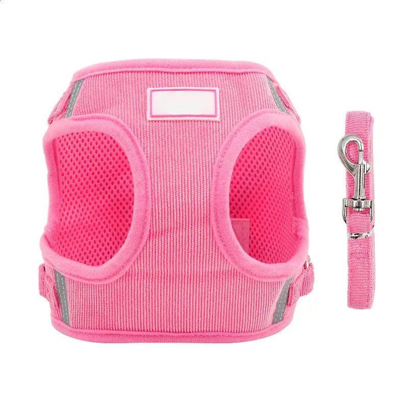 Havenholt Reflective Corduroy Dog Harness and Lead Set