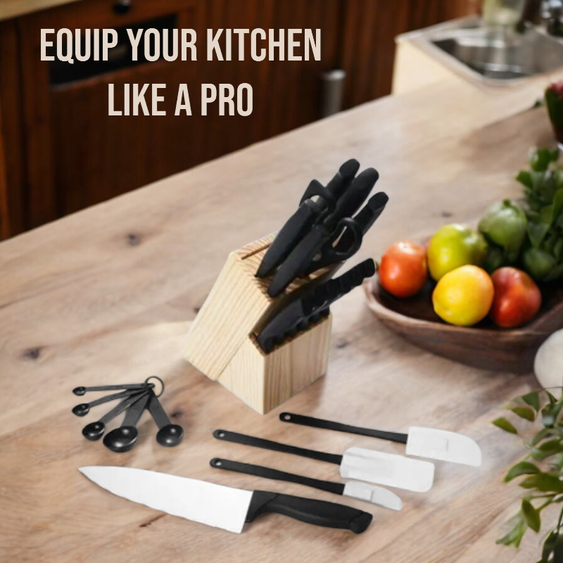 Havenholt 22-Piece Knife Block Set with High-Carbon Blades
