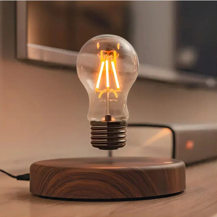 Havenholt Levitating Bulb Lamp with Walnut Base