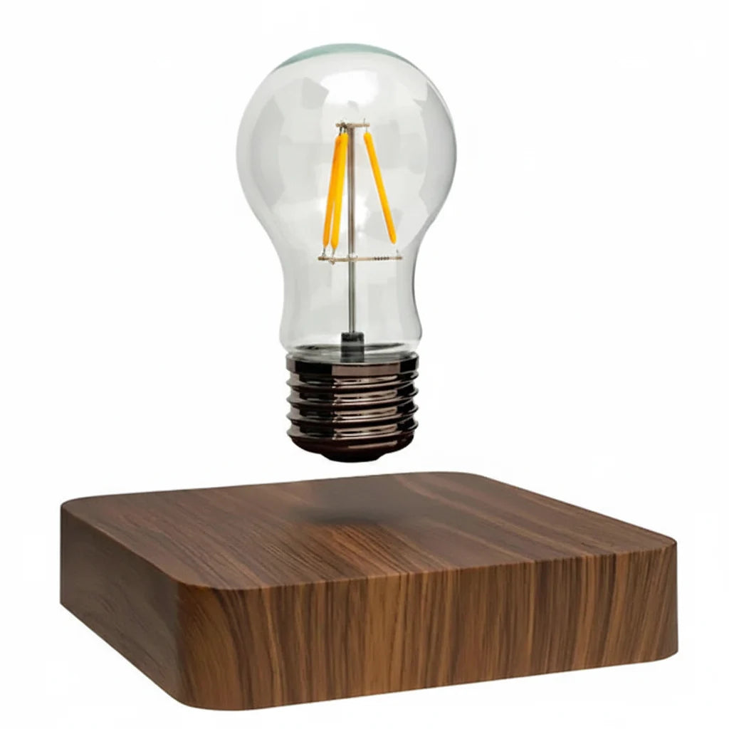 Havenholt Levitating Bulb Lamp with Walnut Base