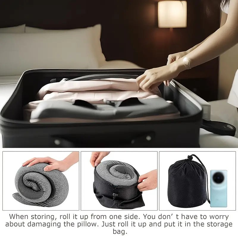 Havenholt Ergonomic Travel Neck Pillow for Flights