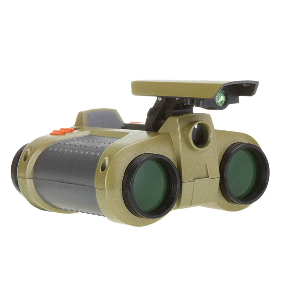 Kids Low-Light Binoculars with 4x Magnification and Popup Light, 25ft Range