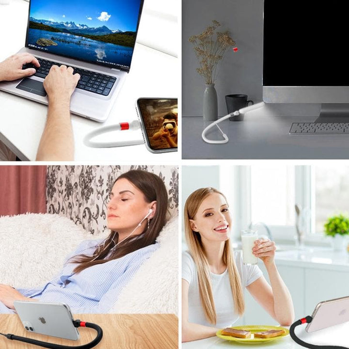 Havenholt Foldable Phone Charging Lead with Built-In Stand
