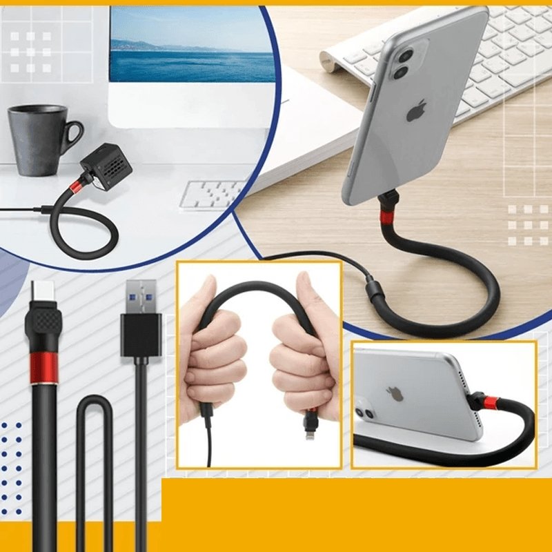 Havenholt Foldable Phone Charging Lead with Built-In Stand