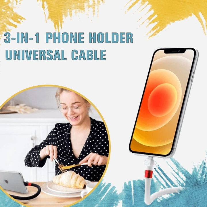 Havenholt Foldable Phone Charging Lead with Built-In Stand