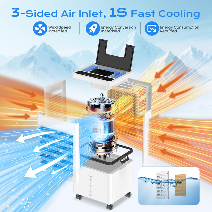 Havenholt Evaporative Air Cooler with 12L Tank and Remote