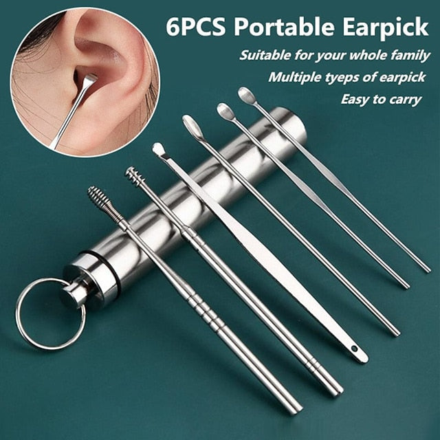 Havenholt 6-in-1 Ear Pick Set with Keyring Case