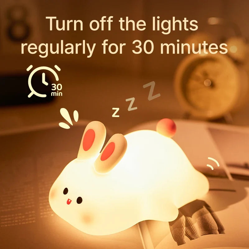 Havenholt Silicone Bunny Night Light with Touch Control