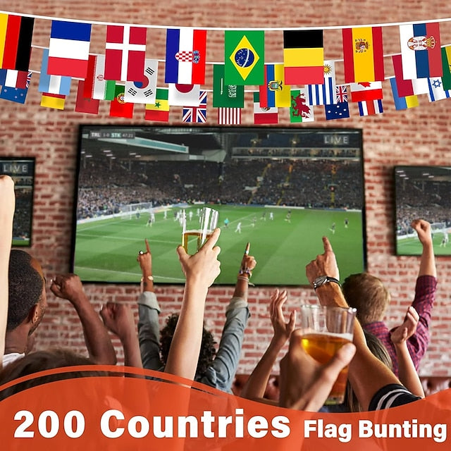 Havenholt International Flag Bunting with 200 Countries