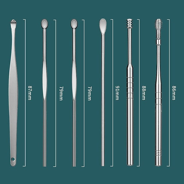 Havenholt 6-in-1 Ear Pick Set with Keyring Case