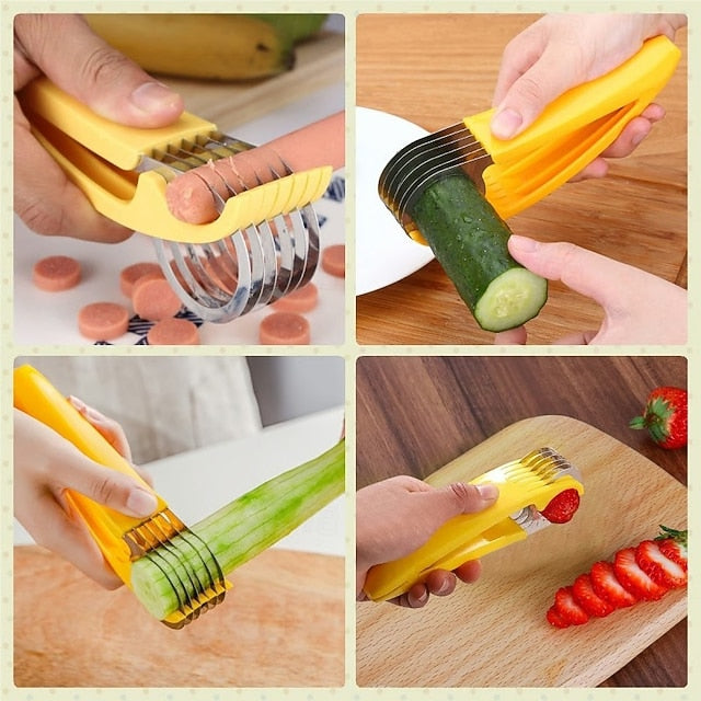 Havenholt Stainless Steel Banana and Sausage Slicer